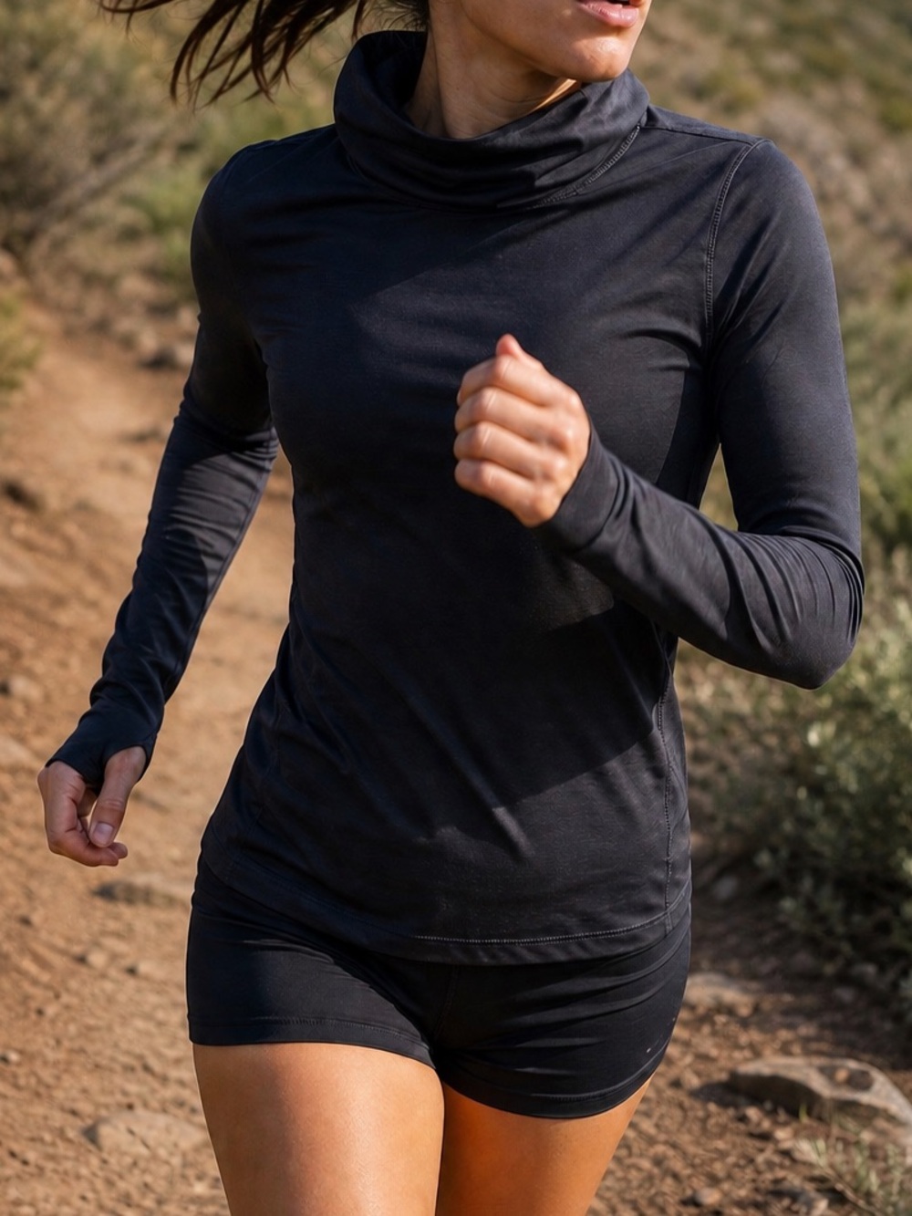 Nike Pro Dri-FIT Long Sleeve Mock Neck Top Women’s Medium